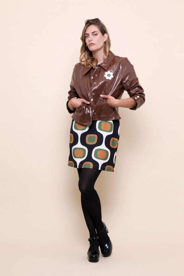 Robe Graphique Rétro – Esprit Années 70