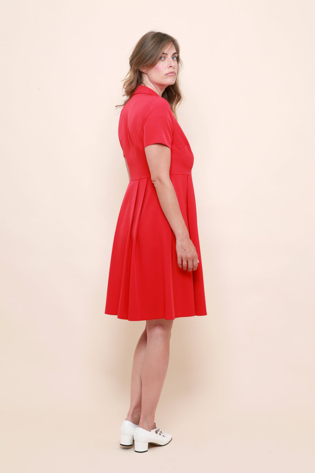 Robe Portefeuille Œillet Rouge