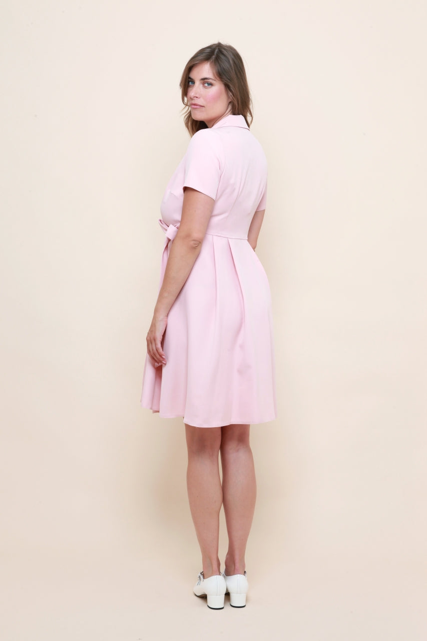 Robe Portefeuille Œillet Rose Pâle