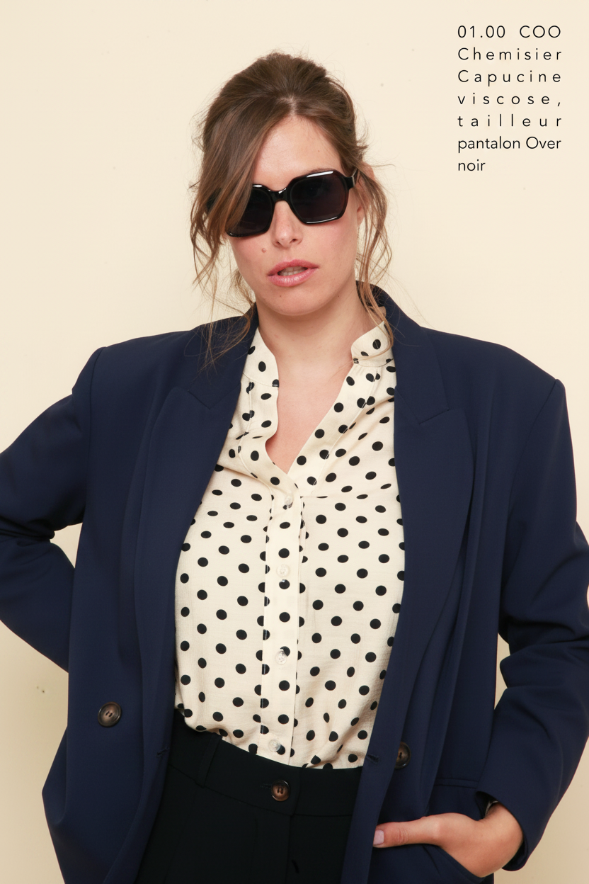 Blazer bleu marine buste