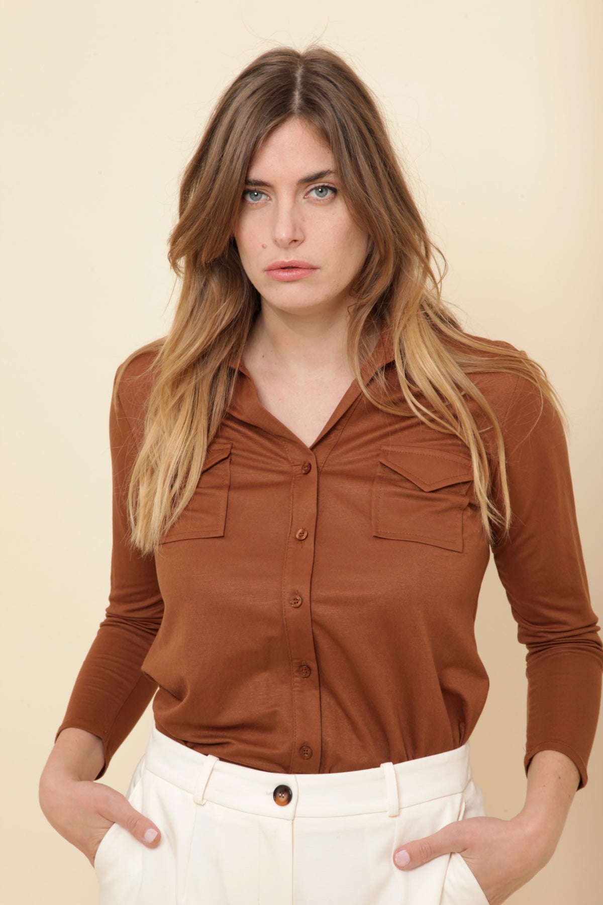 Pantalon Large Écru – Coupe Oversize