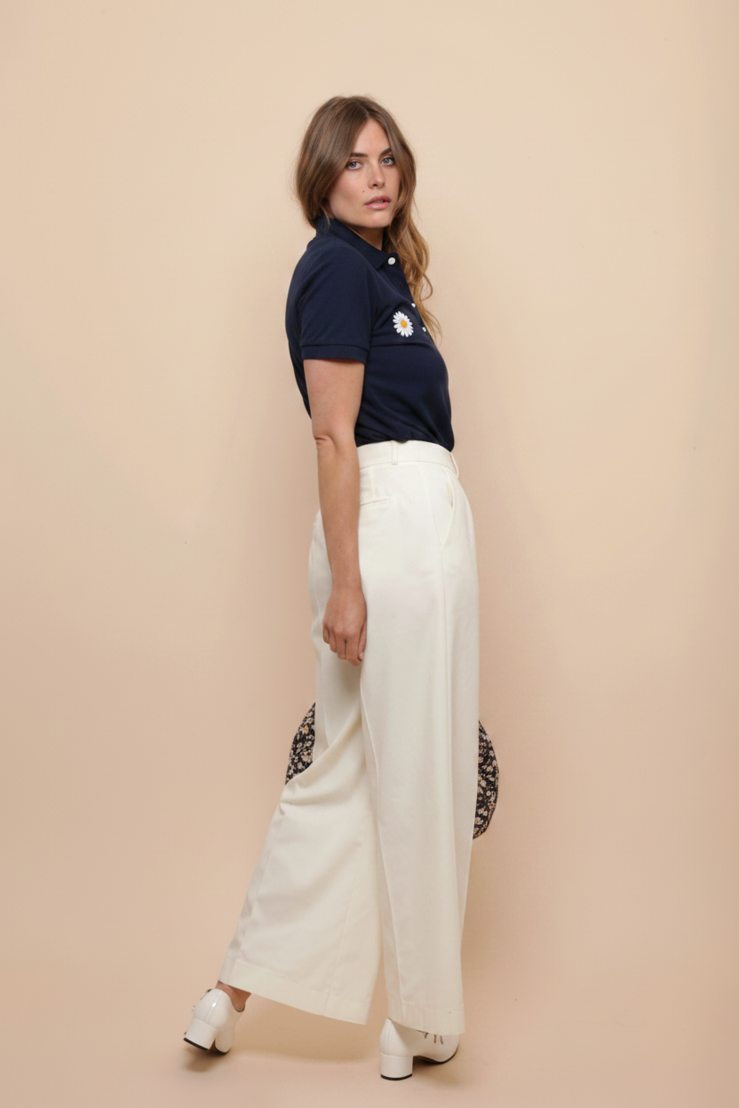 Polo Manches Courtes Marine - face avec sac
