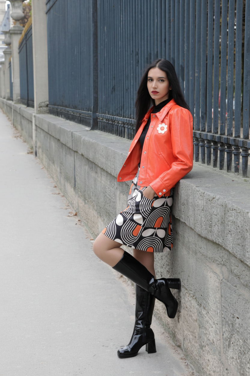 Blouson Hippocampe Rouge vif - profil
