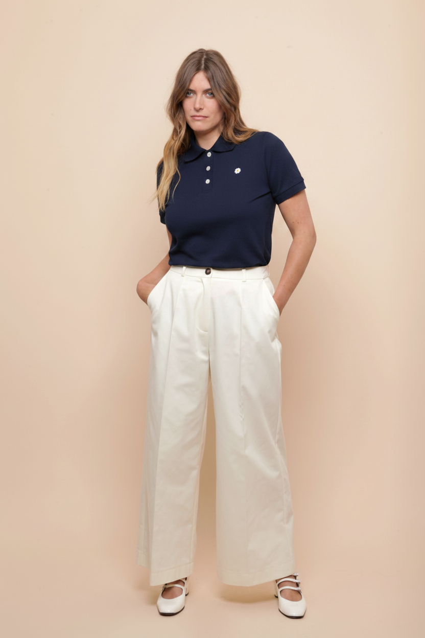 Polo Manches Courtes Marine - portrait