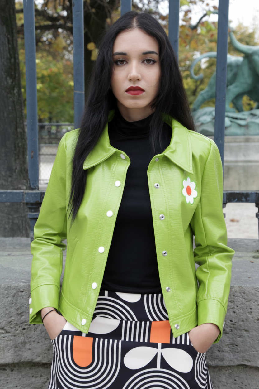 Blouson Hippocampe Vert salade - portrait