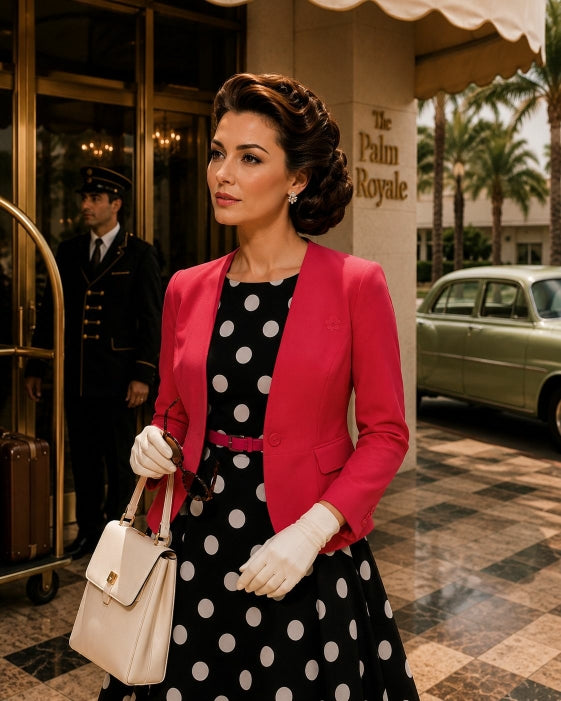 Robe à pois noire look rétro chic – HAFTER MODE