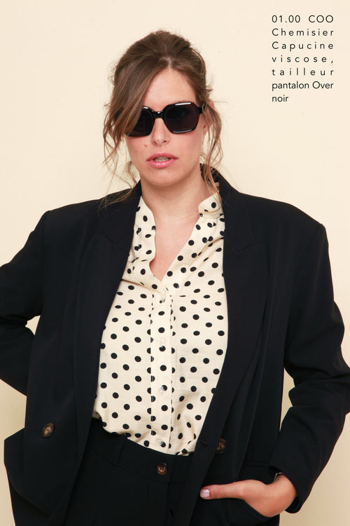Blazer Noir – Coupe Oversize