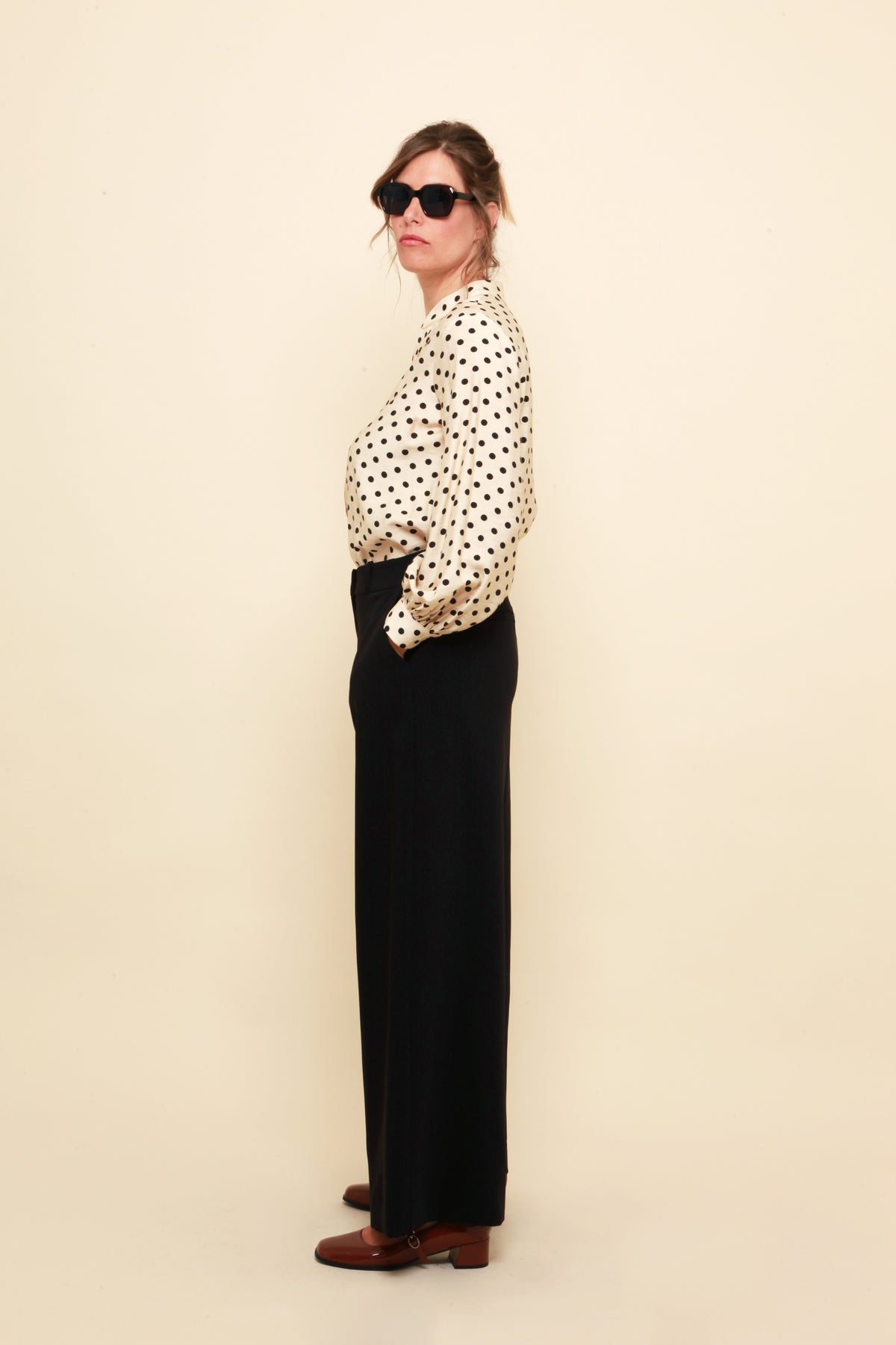 Pantalon Large Noir – Coupe Oversize