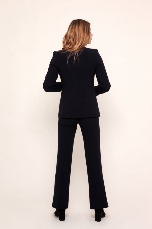 Blazer Riders noir dos coupe cintrée – HAFTER MODE

